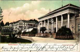 1906 Baden-Baden, Conversationshaus / spa, bath, hotel. Kunstverlag Friedr. Spies No. 903. (EK)