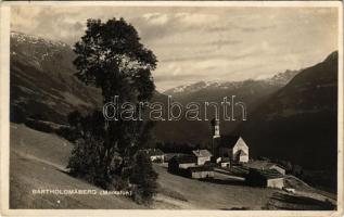 1925 Bartholomäberg (Montafon), general view, church. Photo Silvrettaverlag Otto Steiner (EK)