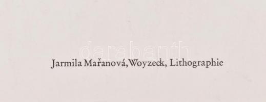 Maranova Jarmila (1927-2009): At the Doctor (Woyzeck sororzatból). Litográfia, papír, lap széle sérü...