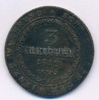 1812E 3kr Cu "I. Ferenc" T:2- Krause KM#2116