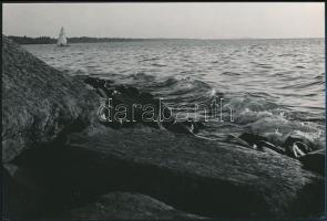 Balatoni tájak, épületek, 5 db fotó, 18×24 és 20×29 cm