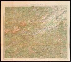 Schneeberg, Raxalpe, Hohe Wand turista térképe, 1:100.000, G. Freytag & Berndts Touristen-Wanderkarte Blatt 2., hajtott, kis szakadásokkal, 58x66 cm