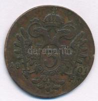 Ausztria 1801F 3kr Cu "II. Ferenc" T:2- ph. Austria 1801F 3 Kreuzer Cu "Franz II"...