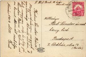 1929 Magyaróvár, Mosonmagyaróvár; Lajta részlet, híd, malom, kávéház (szakadás / tear)