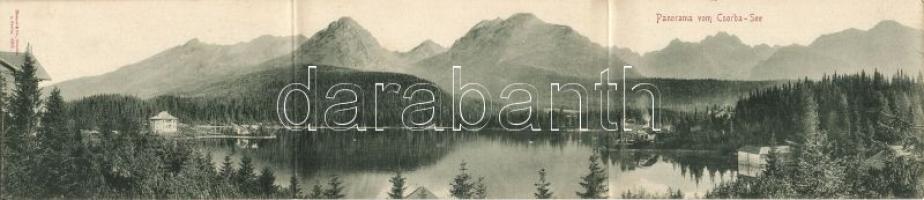 Lake Csorba panorama postcard