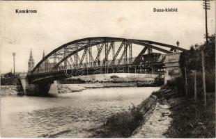 1914 Komárom, Komárnó; Duna kishíd / Danube small bridge