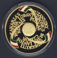 2003. "Magyarország-Anglia 6:3" aranyozott Ag emlékérem 31,104g/1oz T:PP Csak 3000db! R!