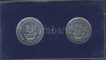1961. 25Ft Ag + 50Ft Ag "Liszt" pár T:P Eredeti plasztiktokban!
