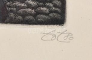 Tot, Amerigo (1909-1984): Artisták. Mezzotinto, papír, jelzett és datált (Tot 80), számozott (23/100...