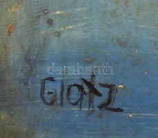 Glatz jelzéssel: Csendélet. Olaj, farost, 44,5x29,5 cm