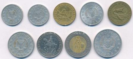 Albánia 1964-2000. 10q-100L (9db, 8xklf) T:2,2-
Albania 1964-2000. 10 Qindarka - 100 Leke (9pcs, 8x...