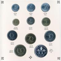 1993. 10f-200Ft (11xklf) forgalmi sor dísztokban, benne 200Ft Ag "MNB" T:PP 
Adamo FO26.3