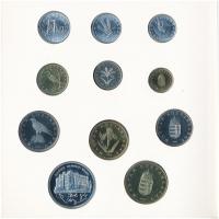 1993. 10f-200Ft (11xklf) forgalmi sor dísztokban, benne 200Ft Ag "MNB" T:PP 
Adamo FO26.3