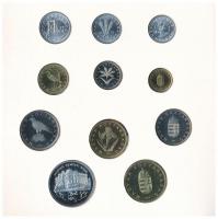 1993. 10f-200Ft (11xklf) forgalmi sor dísztokban, benne 200Ft Ag "MNB" T:PP patina
Adamo ...