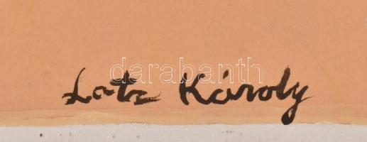 Lotz jelzéssel: Virágok. Akvarell, papír, lap alja sérült, 35x31 cm