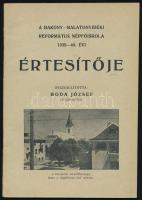 1915 A nagypénteki református társaság XX-ik évkönyve + 1940 A Bakony-Balatonvidéki Református Népfő...