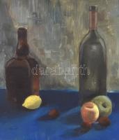 Derkovits jelzéssel: Csendélet. Olaj, farost, 40x50 cm