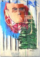 Gyémánt jelzéssel: Arc. Olaj, vászon, 100x70 cm