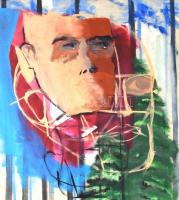 Gyémánt jelzéssel: Arc. Olaj, vászon, 100x70 cm