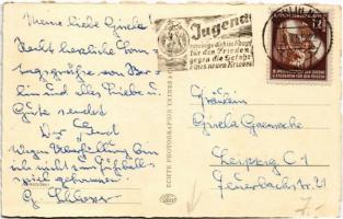 1951 Berlin, Stadion W. Ulbricht, Stadion der Weltjugend / football stadium + "Jugend vereinige...