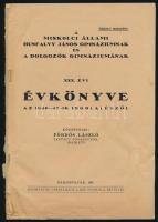 1885 A Miskolci Ev. Ref. Egyház évkönyve. 24p. + 1941 Miskolci Ev. Egyházközség emlékkönyve, templom...