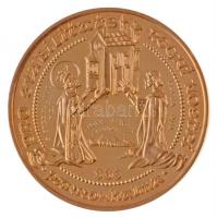 Lebó Ferenc (1960-) 1996. "II. János Pál pápa látogatása - Pannonhalma, Győr" aranyozott B...