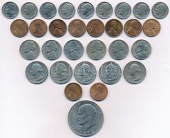 Amerikai Egyesült Államok 1948-1999. 1c-1$ (31db) T:2,2-
USA 1948-1999. 1 Cent - 1 Dollar (31pcs) C...
