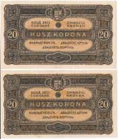 1920. 20K (2x) T:I-,II Adamo K21