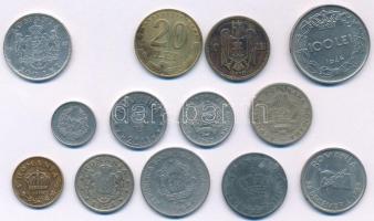 Románia 13xklf érmetétel, közte 1942. 200L Ag "I. Mihály" T:2,2-
Romania 13xdiff coin lot...