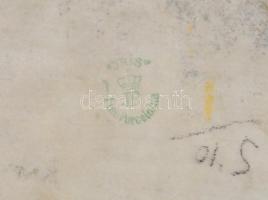 Jris porcelán akaszthatós párologtató, 2db, jelzett, matricás, apró kopásokkal m: 25 cm