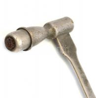 Fém orvosi reflex kalapács, kopásokkal, h: 18,5 cm