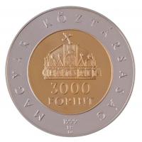 1999. 3000Ft Ag "Az államalapítás 1000. évfordulója" kapszulában, tanúsítvánnyal T:PP kis ...