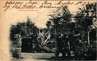 1901 Batumi, city garden, park, ladies. Phototypie Scherer, Nabholz & Co. (pinhole)