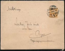 1905 gr. Szapáry Gyula volt miniszterelnök halotti értesítője postán elküldve