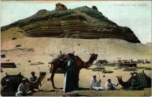 Cairo, A scene in the desert. Egyptian folklore. Lichtenstern & Harari 129. (fl)