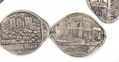 5 db háború előtti botjelvény túrabot jelvény, benne határon túliak is