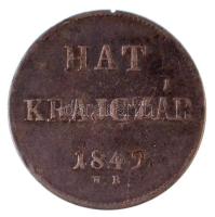 1849NB 6kr Ag T:2 ph. 
Adamo B3