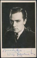 Vitéz Benkő Gyula (1918-1997) színművész aláírása az őt ábrázoló fotólapon