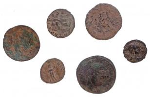 Magyarország 1172-1196. Rézpénz Cu "III. Béla" + Római Birodalom 5db-os vegyes, tisztítatl...