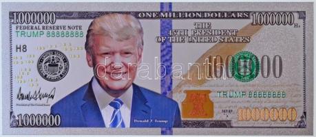 Amerikai Egyesült Államok 2017A 1.000.000$ Trump műanyag T:I USA 2017A 1.000.000 Dollar Trump plastic C:Unc