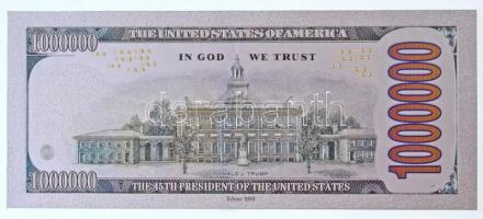 Amerikai Egyesült Államok 2017A 1.000.000$ "Trump" műanyag T:I
USA 2017A 1.000.000 Dollar...