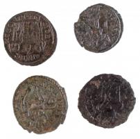 Római Birodalom 4db-os follis tétel a IV. századból (Constans, II. Constantius, Crispus, Delmatius) ...