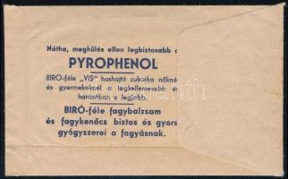 Bíró László "Deák Ferenc" Gyógyszertára Kispest receptborítékja