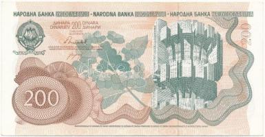 Jugoszlávia 1990. 200D T:III szép papír
Yugoslavia 1990. 200 Dinara C:F fine paper
Krause 102.a