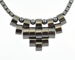 Hematit nyaklánc, h: 46 cm