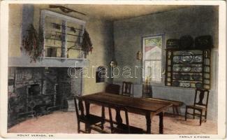 Mount Vernon (Virginia), Family kitchen, interior