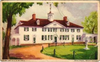 Mount Vernon (Virginia), Mount Vernon Mansion, West Front (tear)