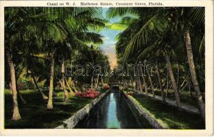 1925 Florida, Canal on W. J. Matheson Estate, Cocoanut Grove