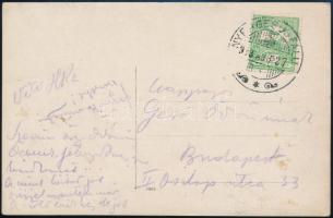 1913 Kernstok Károly (1873-1940) festőművészt és feltehetően családját, rokonságát ábrázoló üdvözlő ...