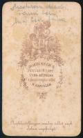 cca 1865 Madarász családról készült keményhátú fotó, Mikolasch S. nagykanizsai műterméből 10x6 cm